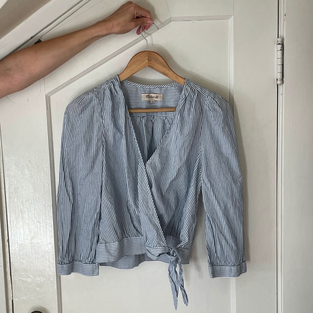 Madewell wrap blouse
